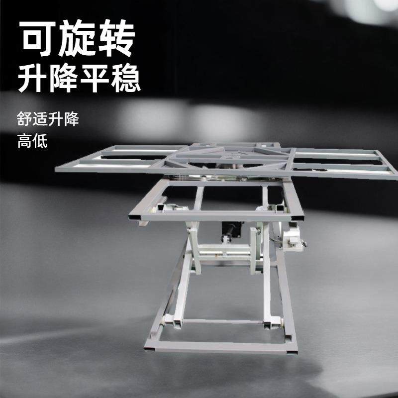 气动升降台可旋转气压升降台剪叉升降机升降工作平台沙发床垫专用