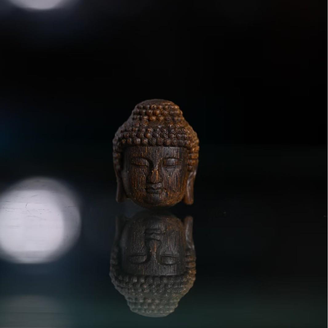 白奇楠沉水手把件黄花梨手把件雕刻工艺品文玩摆件如来工艺品