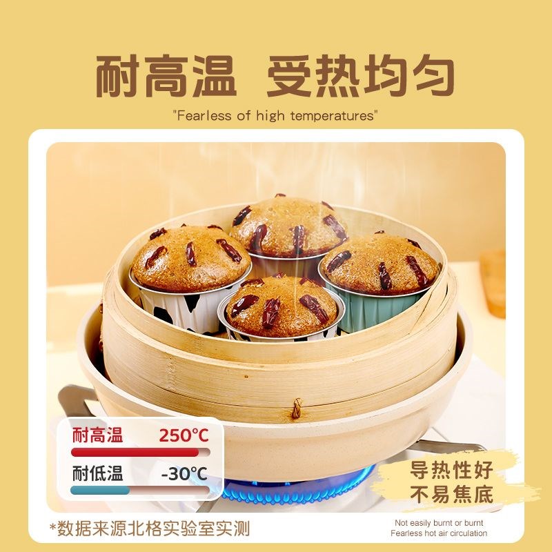 发糕专用模具食品级耐高温家用钵仔糕蒸米糕小蛋糕点烘焙纸杯磨具