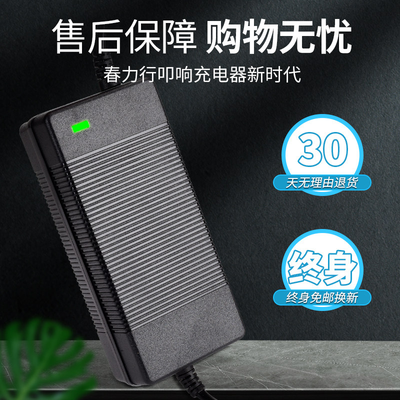 原装两轮儿童平衡车充电器36V电源阿尔郎三孔插头42V2A通用圆头