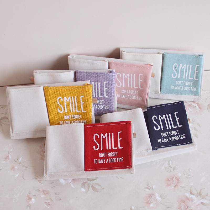 壁挂式整理袋棉麻布艺小挂兜手机遥控器收纳挂袋墙上门后储物袋子