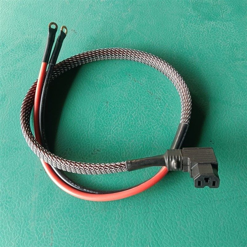 12平方电动车外卖电池连接线加粗电源线大功率插座耐高温插头通用