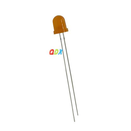 f8橙发橙灯长脚8mm橙光橙色高亮度指示灯led灯珠直插发光二极管灯