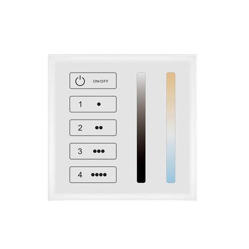 DT6 DT8 RGB RGBW RGBCCT控制器 Dali 4分区主控智能触摸LED面板