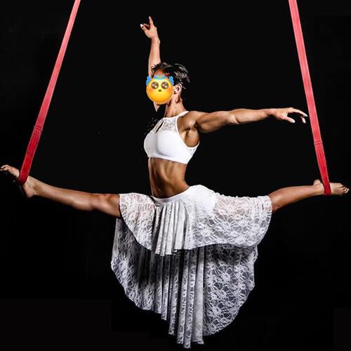 杂技道具专用皮条皮吊aerial straps高空中吊绳皮带子双人loop