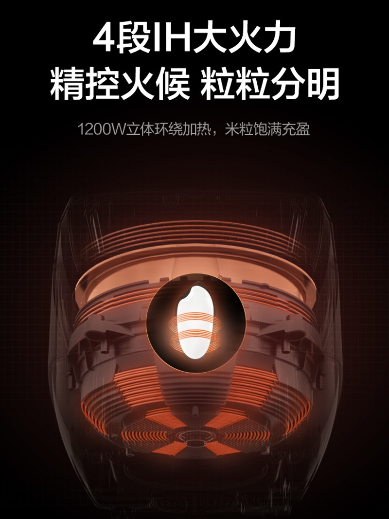 格力大松4009C高端ih煲仔饭家用多功能智能电饭煲大容量电饭锅