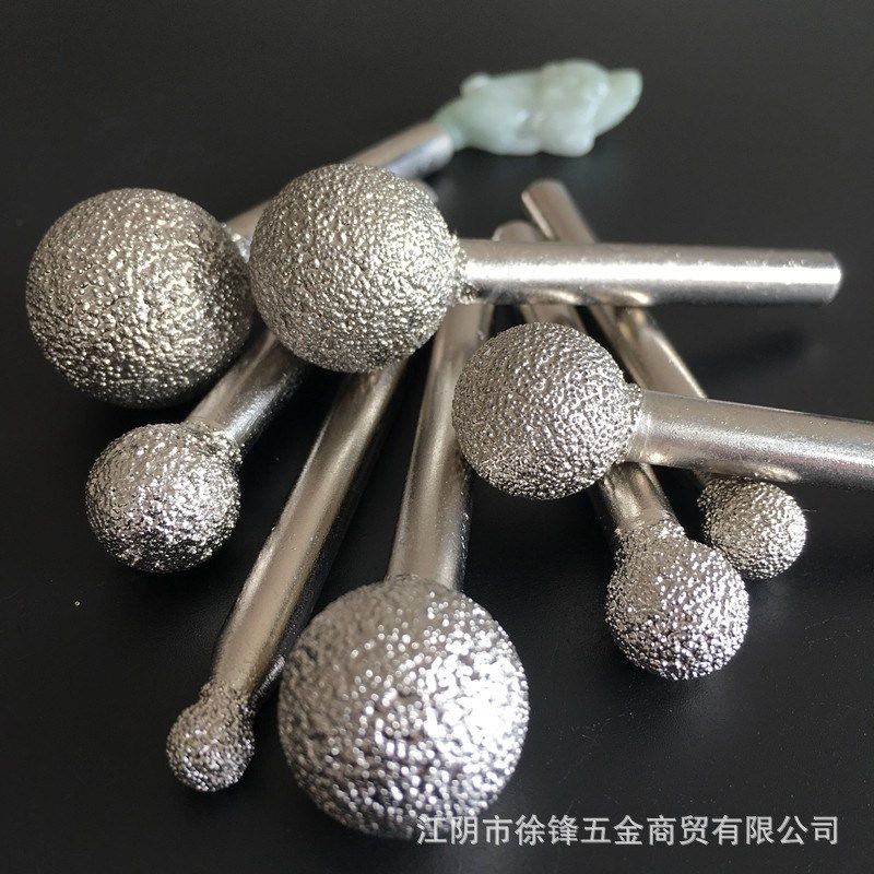 现货供应钎焊金刚石圆球型合金磨头粗砂46目柄6*总长60毫米8027,标准件/零部件/工业耗材,磨头,淘宝优惠券,粉丝福利购,淘宝优惠卷