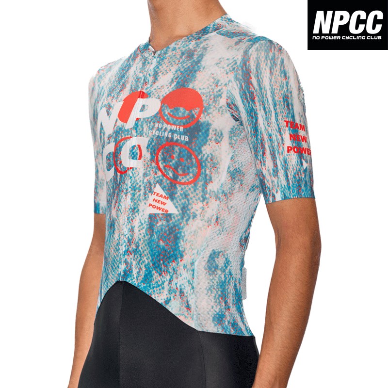 NPCC新款短袖长袖连体透气速干骑行服公路自行车夏季上衣男女通用