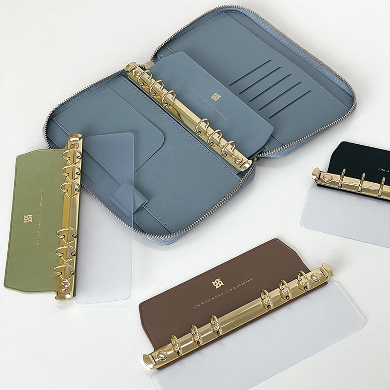 m5 a7 a6 a5侧插活页本插板金属活页夹6孔活页扣环装订活页夹外壳