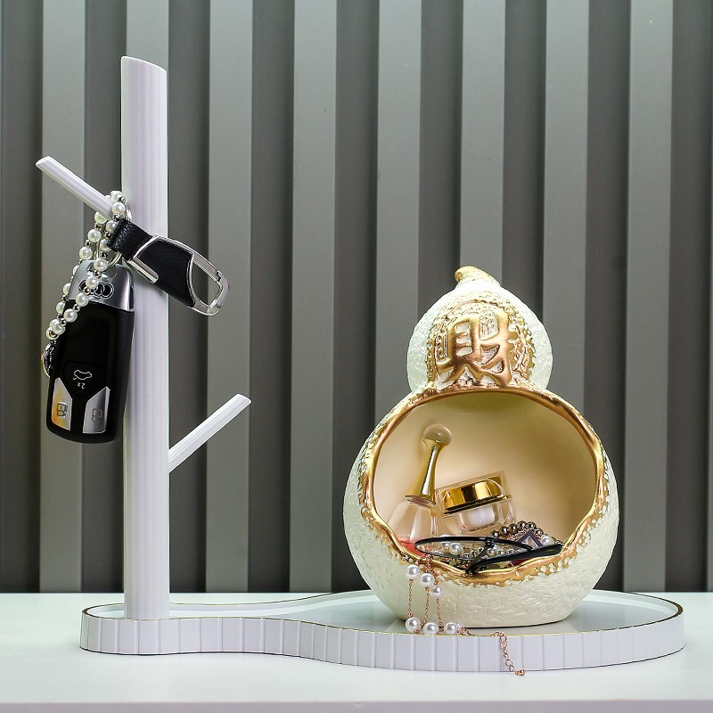 钥匙收纳摆件玄关鞋柜入户门口客厅置物架创意装饰品乔迁新居礼物