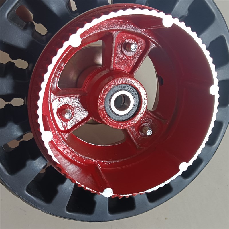 8寸小海豚电动滑板车200X50皮带传动款后轮蜂窝实心轮胎整轮配件