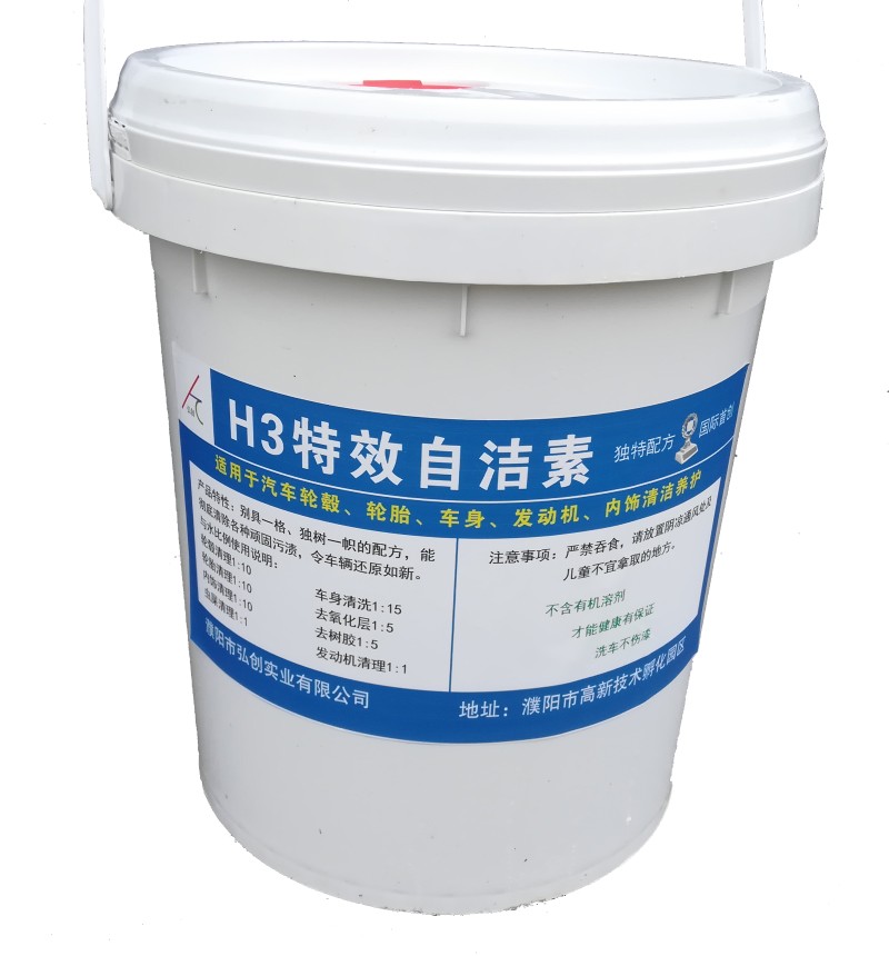 H3汽车轮胎轮毂自洁素大桶光亮剂去污上光多功能免擦拭洗车液