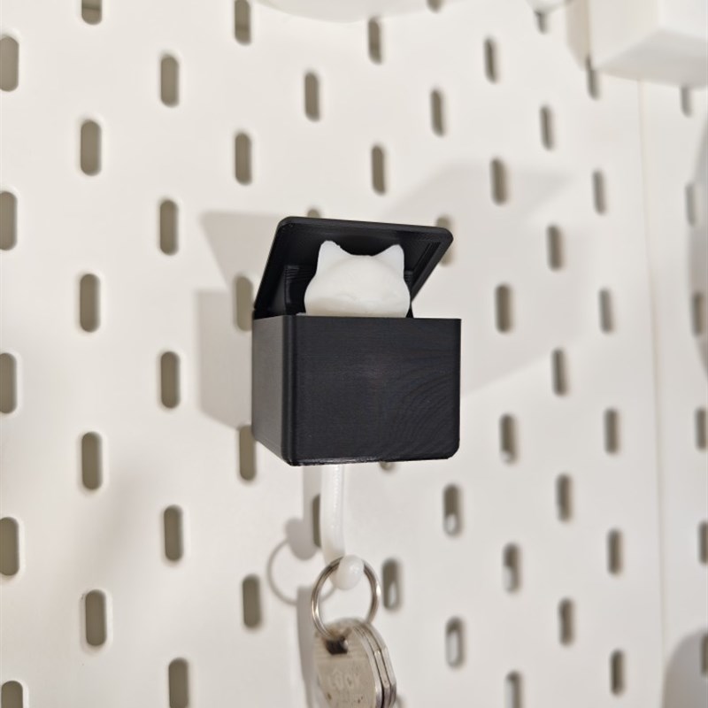 适用宜家SKADIS 斯考迪斯 宜家洞洞板配件 猫咪&狗狗伸缩钥匙挂钩