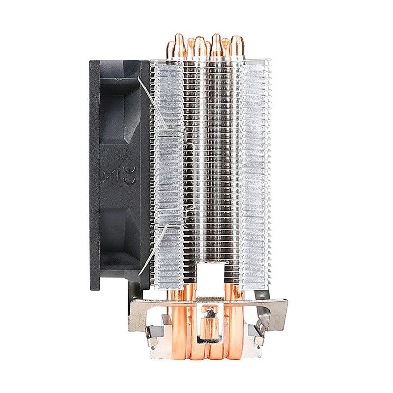 跨境寒霜400IED发光cpu散热器 4热管电脑4铜管下压式静音CPU风扇