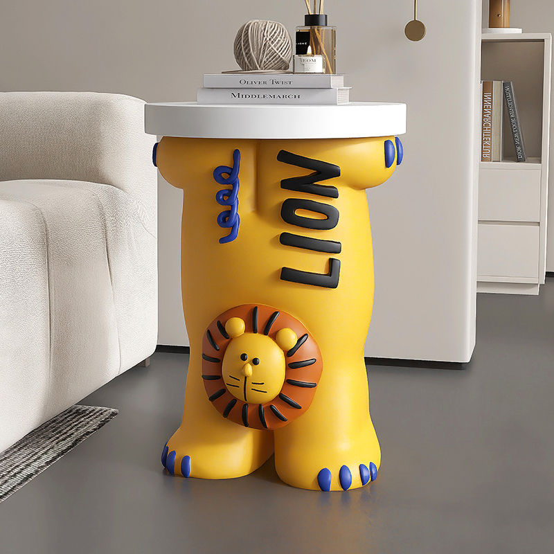 潮玩狮子大型客厅落地摆件家居饰品电视柜旁茶几床头柜乔迁礼物