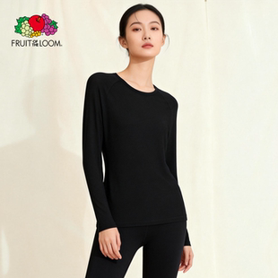 「鲜果布衣·新品 打底 羊毛肌底衣」美利奴羊毛冬女保暖内衣秋衣裤