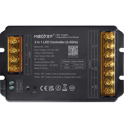 MiBoxer HR2 2.4G RF大电流亮度色温二合一大电流灯带控制器