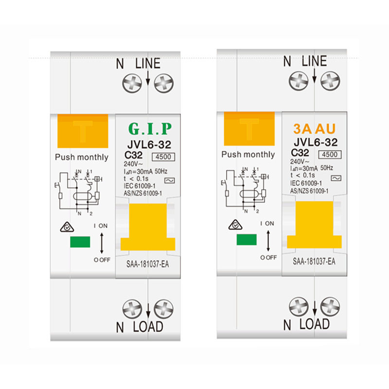 SAA认证澳大利亚1P+N断路器RDB67-63/C40澳洲空气开关JVL6-32/C16
