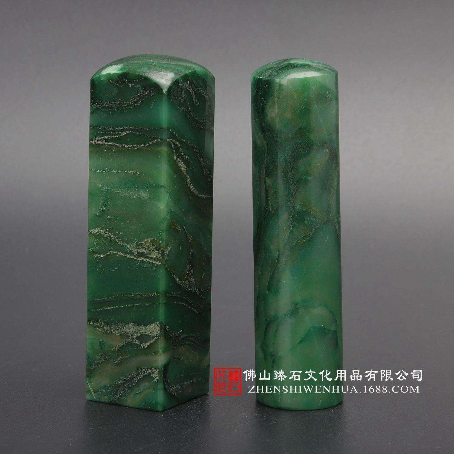 天然非洲玉个人印章 个人印鉴 手工个人圆形图章