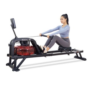 美国sole速尔SR520水阻双轨划船机家用健身器材全身坐姿运动器械