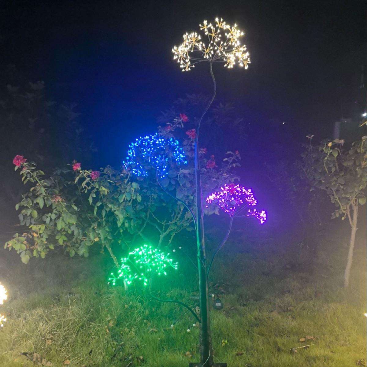 新款LED铜线仿真树灯地插灯婚庆发光亮化庭院景观卧室装饰氛围灯