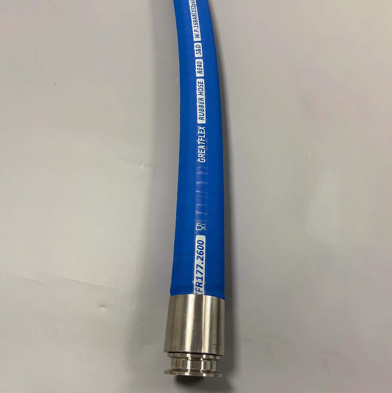 GREATFLEX三元乙丙EPDM橡胶材质FDA认证钢丝编织耐磨橡胶管RE40