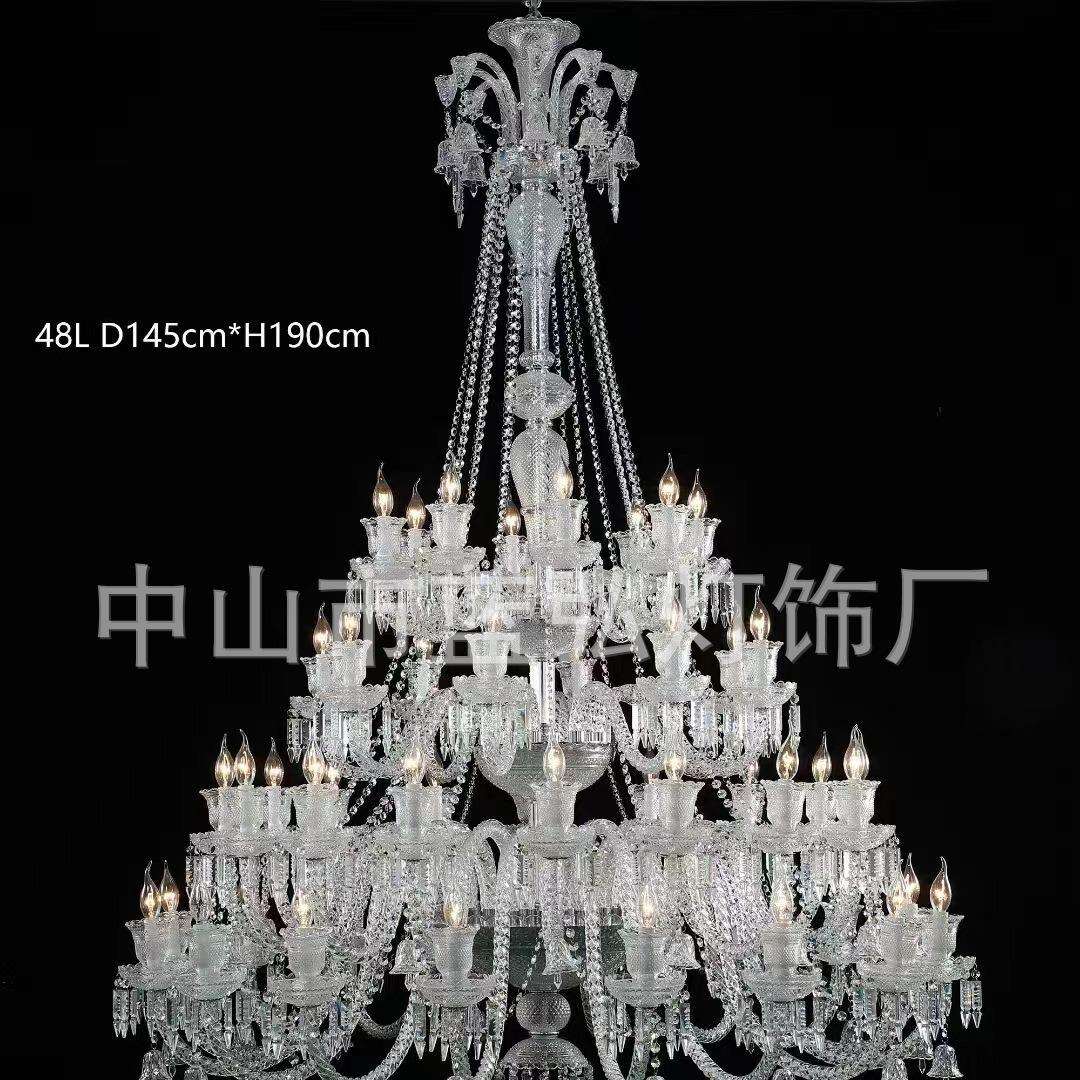 欧式水晶吊灯婚庆灯具厂家直供新款装饰吊灯卧室餐厅轻奢大气吊灯