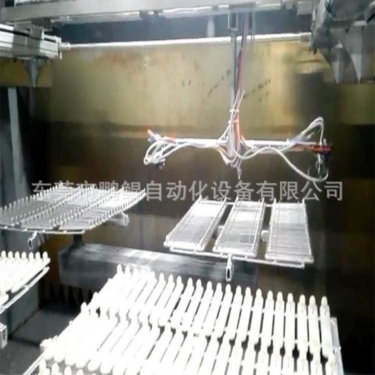 深圳手把门拉手在线往复机门拉手4盘双枪5轴往复喷漆设备喷油机