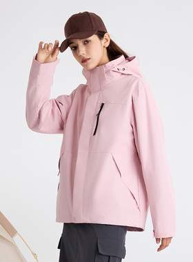 【断码】LOONGTU龙途三合一冲锋衣抓绒内胆防风防水衣户外通勤女