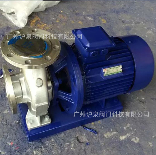 不锈钢管道泵IHW65-125耐腐蚀卧式直连管道泵不锈钢增压管道泵