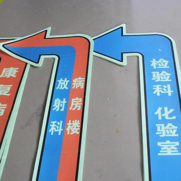 专业制作超厚耐磨防水方向指示地贴高精度喷绘写真广告画面