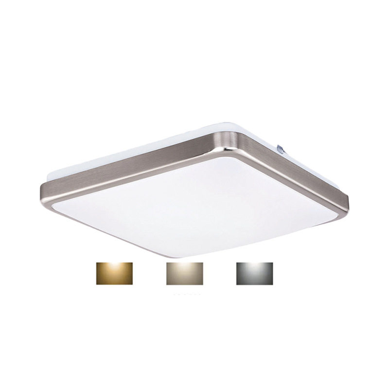 现代简约LED三色温方形吸顶灯