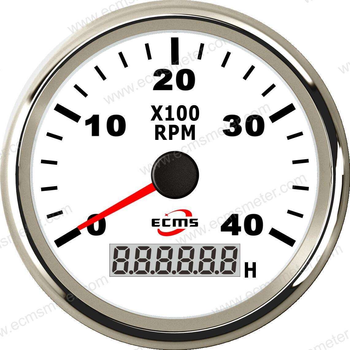 ECP游艇快艇轮船渔船船艇改装车汽车指针转速表4000转 速比可设