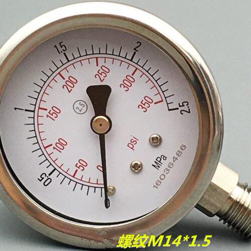 高温全不锈钢压力表Y-60BF 2.5MPA 4MPA 6MPA 10MPA 16MPA 25MPA4