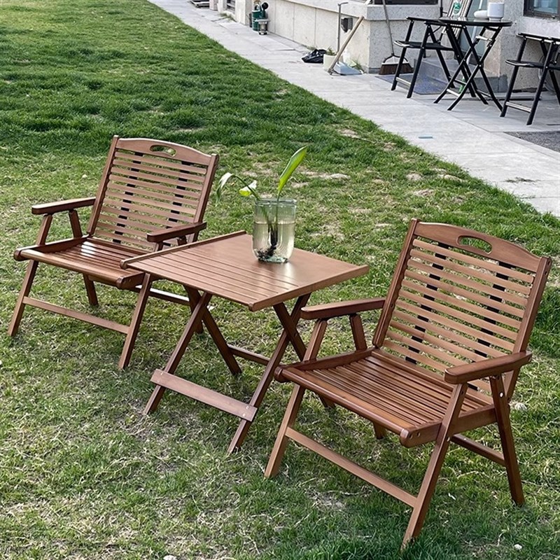 楠竹折叠桌椅组h合户外休闲茶桌牌桌竹凳子椅子简易家用阳台折叠