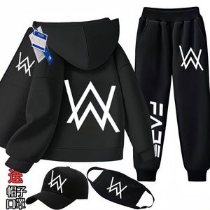 艾伦沃克AlanWalker嘉豪同款战衣男儿童套头连帽卫衣套装学生外套