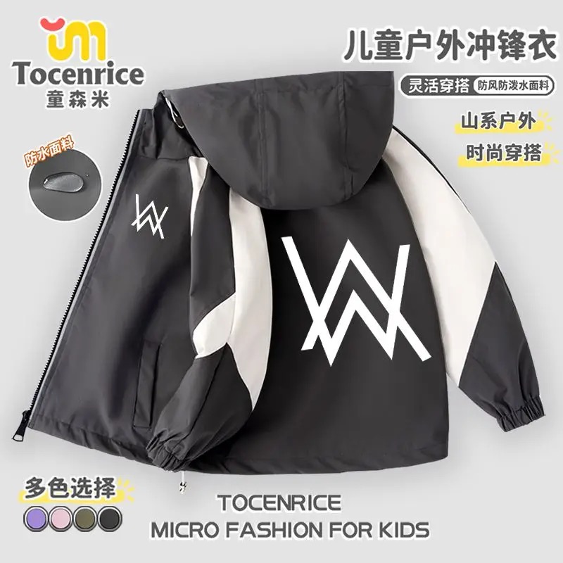 嘉豪同款战衣儿童加绒保暖外套冬