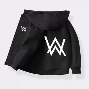 外套 Walker开衫 嘉豪同款 战衣儿童拉链卫衣艾伦沃克连帽夹克Alan