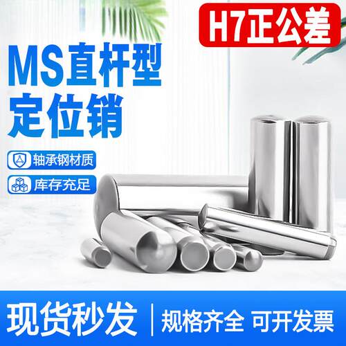MS直杆定位销ISO8734实心圆柱销子DIN6325淬火销钉正公差Ф1-Ф12