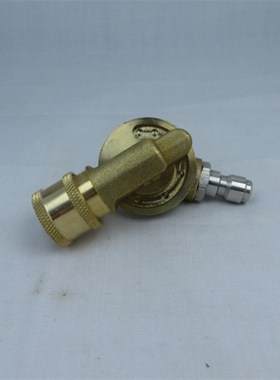 高压清洗机配件七档万向旋转全铜接头 1/4英寸快插 240度4500 PSI