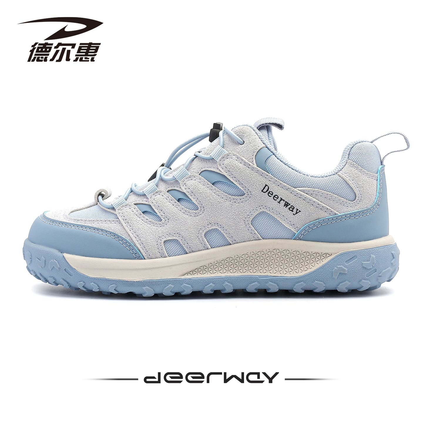 德尔惠户外登山鞋秋季厚底老爹鞋