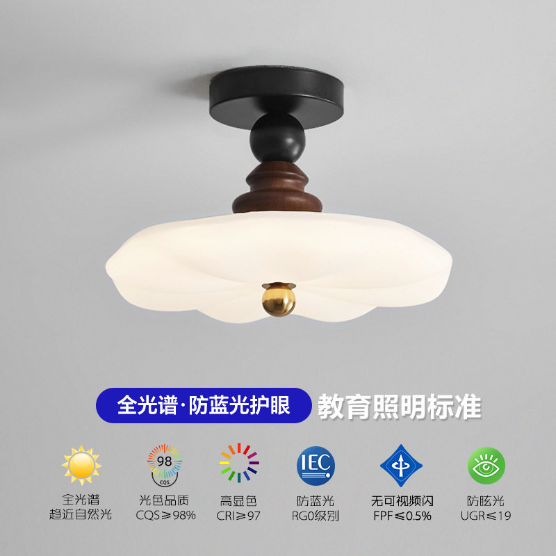 法式中古风过道灯走廊灯玄关灯吸顶灯复古卧室床头餐厅吧台小吊灯