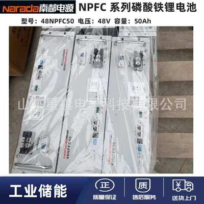 南都通信铁塔基站储能磷酸铁锂电池48v100Ah 南都锂电池48NPFC100