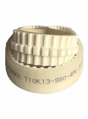 供应芳纶芯PU同步带 背面加PU 齿面加导条 T10K13-980-4PU