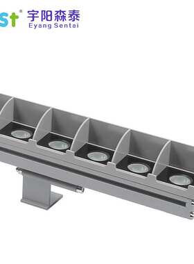 LED洗墙灯格栅条形灯防眩带荧光遮光罩新款DMX512灯具RGB防水