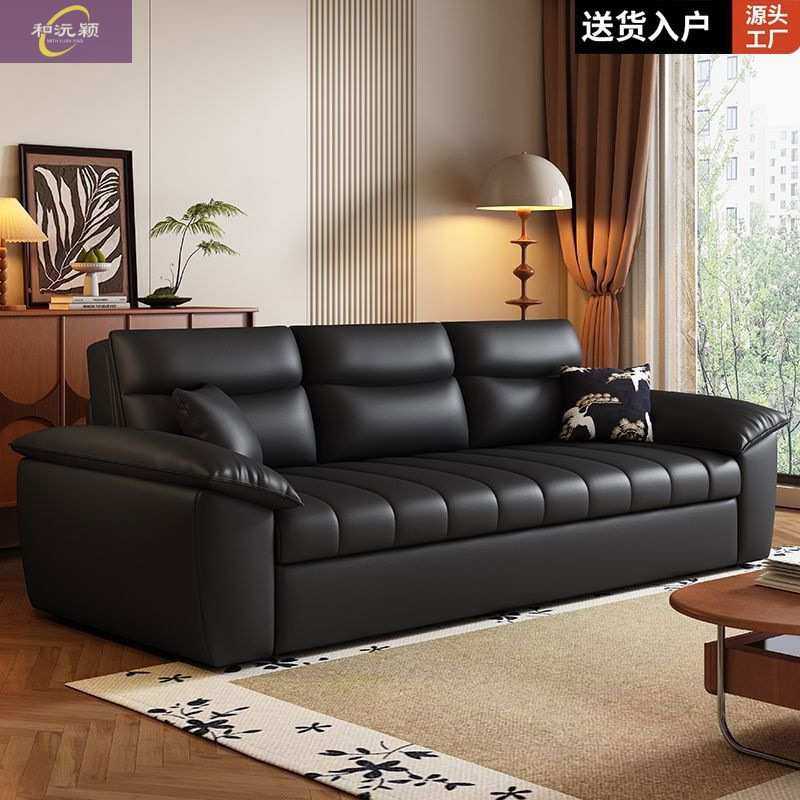 多功能可储物折叠沙发床钢琴键创意沙发床猫抓皮实用一体两用沙发