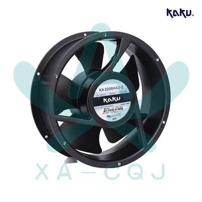 KAKU卡固KA2208HA2-2 AC220V 22080 五叶 电箱 金属框叶散热风扇