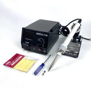 黄花牌大功率焊台 P100数显控温电烙铁洛铁机工业级焊锡台无铅