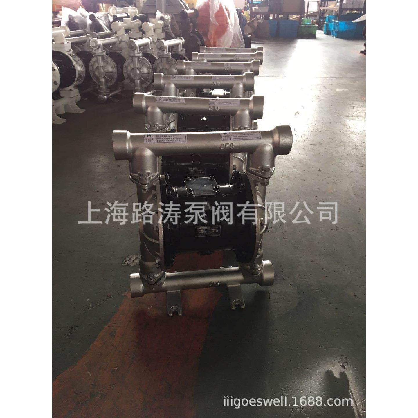 供应QBY3-50PF不锈钢304F46膜 气动隔泵/QBY3-65PF耐腐蚀隔膜泵