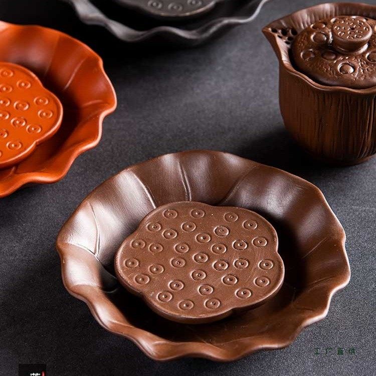 创意大号紫砂壶垫 易清洗储水干泡壶承壶托功夫茶具配件 茶壶底座